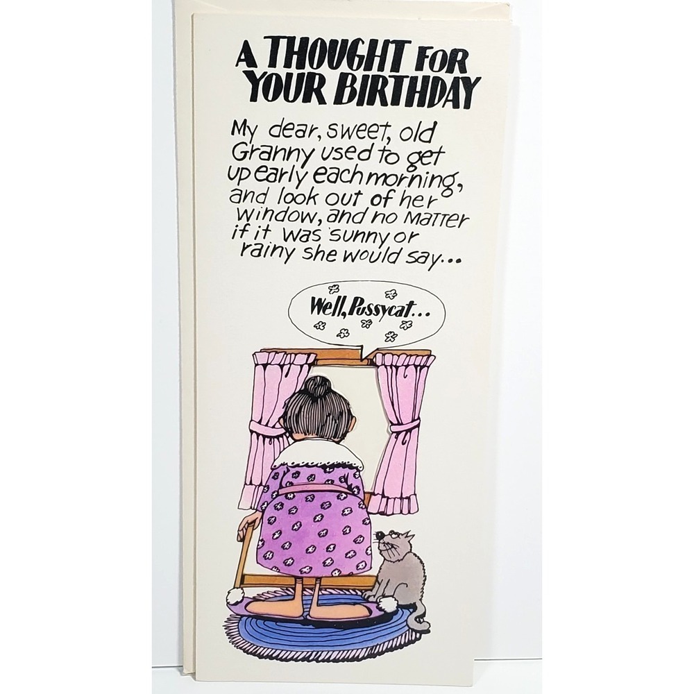 Vintage Birthday Card and Envelope American Greetings UNUSED (B)